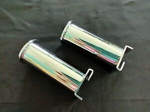 25 Chrome bar Round Finished Face Out 1 1/2&#034; Retail strength grid wall NWT