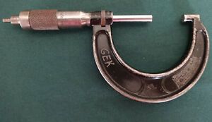 Vintage Brown &amp; Sharpe Micrometer 1-2&#034; Measuring Instrument Made in USA