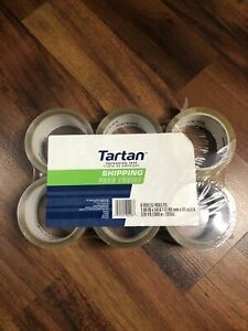 3M Tartan 3710 General Purpose Packaging Tape, 3&#034; Core, 1.88&#034; x 54.6 Yd., 6-Pk