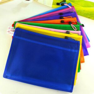A4 Double-layer Mesh Bag Matte Waterproof Thickened Students Office Pencil Case
