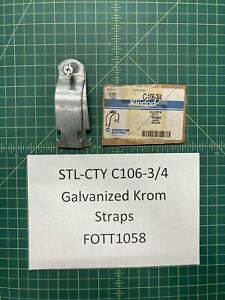 American Electric Galvanized Krom Straps Steel City C106-3/4