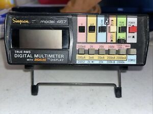 SIMPSON TRUE RMS DIGITAL MULTIMETER MODEL 467 #M-317