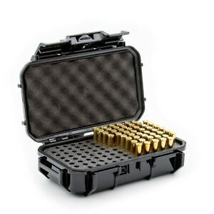 Evergreen 100 Round Bullet Locking Storage Case - Travel Safe/Mil Spec/USA Made