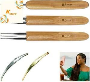 5 Pcs Dreadlocks Tool Set Includes 3 Pcs Dreadlocks Crochet 1 Hook 2 Hooks 3 Hoo