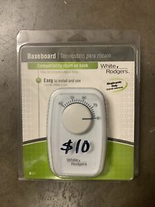 White Rodgers  Heating  Dial  Single Pole Line Voltage Baseboard Thermostat