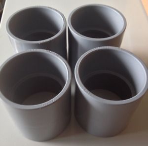 Cantex 6141629 2-1/2&#034; PVC Coupling 4 pack