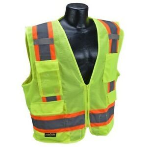 RADIANS SV6-2ZGM-S Radians SV6 Two Tone Surveyor Type R Class 2 Mesh Safety Vest