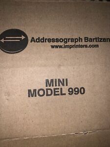 Addressograph Bartizan Mini Model 90 Credit Card Imprinter