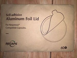 Recaps Self-Adhisive Aluminum Foil Lid-60 Piece Lids