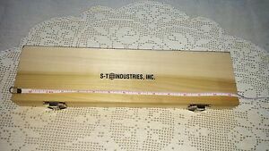 Scherr-Tumico S-T Inspection Measurement Case - WOODEN BOX ONLY NO TOOLS