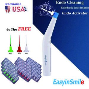 Endo Activator Easyinsmile Dental Sonic Intracanal Irrigant Irrigator + 60 Tips