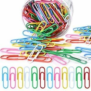 160 Pcs Paper Clips, Medium Size Paperclips Assorted Colors Paper Clips
