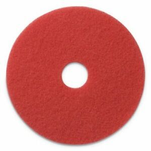 Americo Light Duty Buffing Pads, 14&#034; Diameter, Red, 5 Pads (AMF404414)