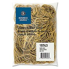 Business Source BSN15743 Rubber Bands- Size 33- 1LB-BG- Natural Crepe