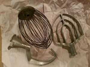 4 Hobart A200 Attachments: Whisk. Dough Hook, paddle &amp; 20-Quart Bowl (stainless)