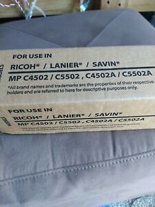 New  Ricoh Savin MP C5502 C4502 Black Toner Print Cartridge