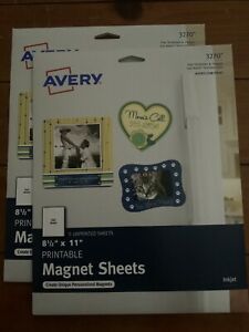 Avery 3270 White Printable Magnet Sheets  10 Full Sheets - 8.5&#034; x 11&#034; - InkJet 2