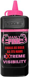 CE Tools Manly Pink Extreme Visibility Marking Chalk - Fluorescent Pink 10 oz (2