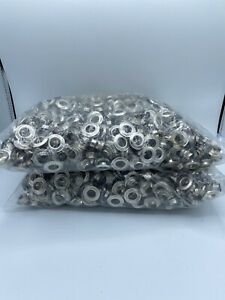1000 #2 3/8&#034; Grommets Washers Nickel Eyelets for Grommet Machine Hand Press Tool