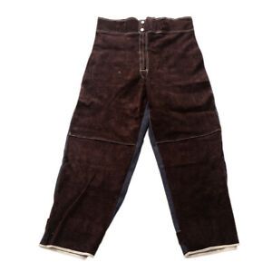 Protective Welding Jacket/Welding Trousers Heat Fire Resistant Cowhide Leather