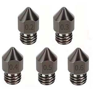 3D Hardened Steel MK8 Nozzle, High Temperature Pointed Wear Resistant 3D Printer