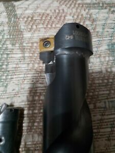 Hertel 42mm indexable insert coolant twist drill 9&#034;long plus 22mm drill
