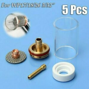 CK4CBGSS Chuck Body Tig Welding Gas Kit Gas Lens Insulator Parts Pyrex Cup New