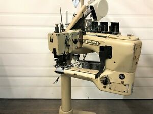 UNION SPECIAL 36200AA 4N  FLAT SEAMER ON PEDESTAL  INDUSTRIAL SEWING MACHINE
