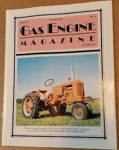 Antique Vintage Gas Engine Magazine Volume 30 Number 11 November 1995 Hit Miss