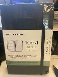 Moleskine Black 18-Month (7/2020-12/2021) Weekly Notebook Diary Planner SEALED