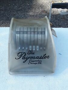 Vintage Paymaster Ribbon Writer Series 8000 Check Writer with Key