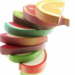 Juego de 10 blocs de notas de frutas bonitas blocs de notas con forma 3 notas