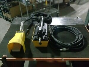 ENERPAC TURBO II PARG1102N Air Hydraulic Pump with Remote Footswitch