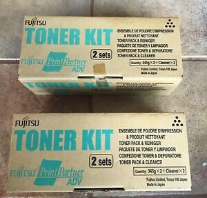Genuine Fujitsu Print Partner Toner Kit 345G CA04040-C731 Black Set Of 3 Toners