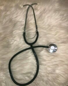 Unbranded Single Head Stethoscope Black Lightweight 29 Inches Long