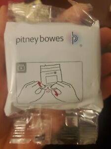 Pitney Bowes Red Postage Meter Ink 793-5, Genuine PB Brand &amp; Sealed Cartridge