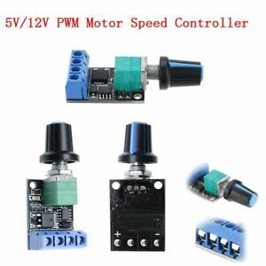 Home LED Motor Speed 5V 12V 10A PWM Speed Control Governor LED Dimmer Regulator
