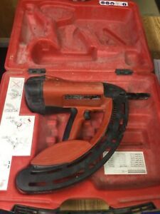 Hilti GX-100 351001 Automatic Gas Actuated Nail Gun Fastening Tool w Hard Case