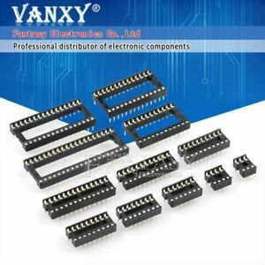 10PCS IC Sockets DIP6 DIP8 DIP14 DIP16 DIP18 DIP20 DIP28 DIP40 pins Connector DI