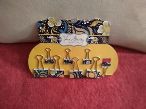 Vera Bradley Binder Clips Blue