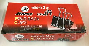 Horse Hold Fold Back Clips 12Clips 32mm.