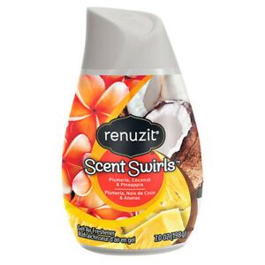 12 x RENUZIT GEL AIR FRESHENER PLUMERIA COCONUT &amp; PINEAPPLE HOME FRAGRANCE 198g