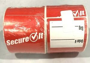 SecureIT Tamper Evident Food Container Seal  &#034;Secure It&#034;  2.5” x 6”