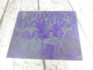Antique Zomo Backote Photo Engravers Plate Group of Women Printing Plate Block