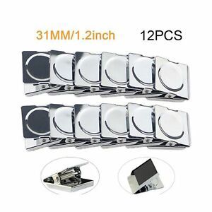 1.2-12 Pack Refrigerator Whiteboard Wall Magnetic Memo Note Clip Metal Clip