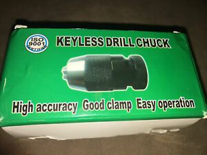 Keyless Drill Chuck, 1/32&#034;-1/2&#034; Capacity, JT33 Taper, Lathe, Mill, Drill Press