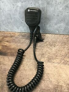 Motorola Corded Mic PMMN4051B Walkie-Talkie Two-Way Radio Microphone *Untested*