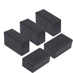 Zulkit 5Pcs Project Boxes ABS Plastic Electrical Case Power Junction Black