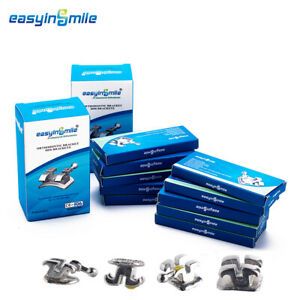 MBT.018 3hook EASYINSMILE Orthodontic Metal Bracket Mini Dental Brackets 10Packs