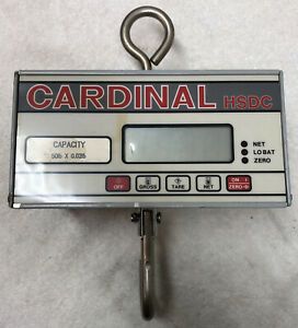 Cardinal Detecto Hanging Scale Model HSDC-50: Cap. 50x.02 LBs
